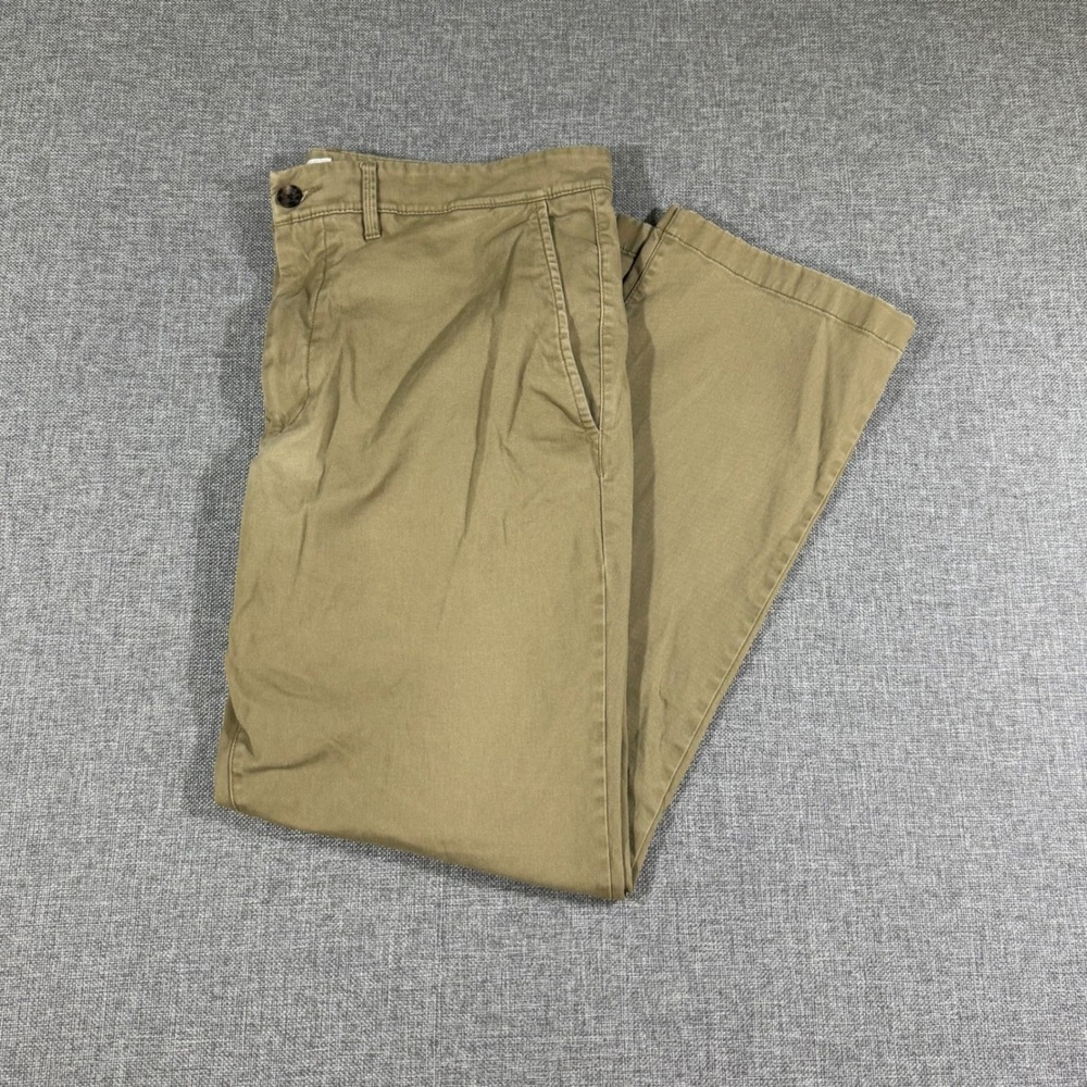 Goodfellow & Co Every Wear Chino Mens 38x30 Tan Khaki Straight Fit Casual Pants